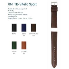 CINTURINO VITELLO IMBOTTITO BLUE