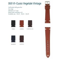 CINTURINO CUOIO VEGETALE VINTAGE NERO