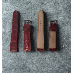 CINTURINO SEMI BOMBATO STAMPATO COCCO CALF COLORE BORDEAUX