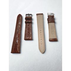 CINTURINO SEMI IMBOTTITO STAMPATO COCCO CALF MARRONE