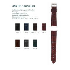 CINTURINO CROCO LUX STAMPA ALLIGATORE NERO