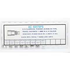 ASSORTIMENTO 14 PEZZI PULSANTI A VITE