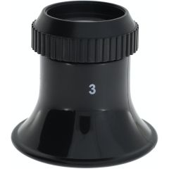 MONOCOLI PLASTICA NERA CON GHIERA AVVITATA N3=4,25x d.22,5mm