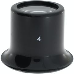 MONOCOLO IN PLASTICA NERA N4=3,5x diam. 23.5mm