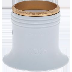 MONOCOLO DI GOMMA MORBIDA CON GHIERA IN ALLUMINIO