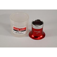 MONOCOLO IN ALLUMINIO HOROTEC ROSSO ANODIZZATO CON GHIERA