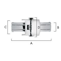 CHIUSURA PIEGHEVOLE CON BOTTONI A PRESSIONE LADY