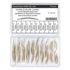 ASSORTIMENTO ANSE DI SICUREZZA CURVE D.1.3mm 60 PEZZI