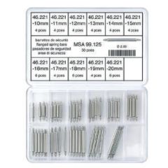 ASSORTIMENTO ANSE TELESCOPICHE ACCIAIO DIAM.2.0 50 PEZZI