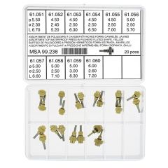 ASSORTIMENTO DI PULSANTI A PRESSIONE IMPERMEABILI