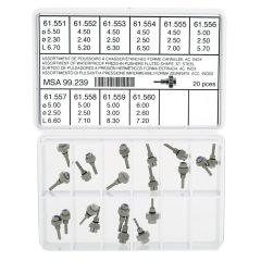 ASSORTIMENTO DI PULSANTI A PRESSIONE IMPERMEABILI