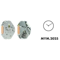 MOVIMENTO MIYOTA 2025, 6 3/4x8''', ALT. 3.15, 2 LANCETTE
