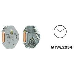 MOVIMENTO MIYOTA 2034, 6 3/4x8''', ALT. 3.15, 3 LANCETTE